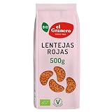 El Granero Integral - Lentejas Rojas Ecológicas Bio 500 g - Legumbres Ecológicas Ricas en Proteína Vegetal y Fibra - Fácil Cocción - Fuente de Energía Natural - Aptas para Veganos