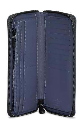 Pre-Loved Navy Monogram Shadow Zippy Vertical, Navy4