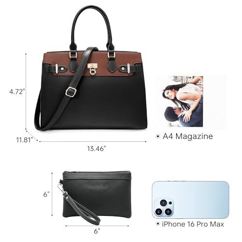 Bolso Satchel Grande para Mujer GEMIU de Cuero miniatura 4