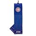 Team Golf MLB Chicago Cubs Embroidered Golf Towel, Checkered Scrubber Design, Embroidered Logo