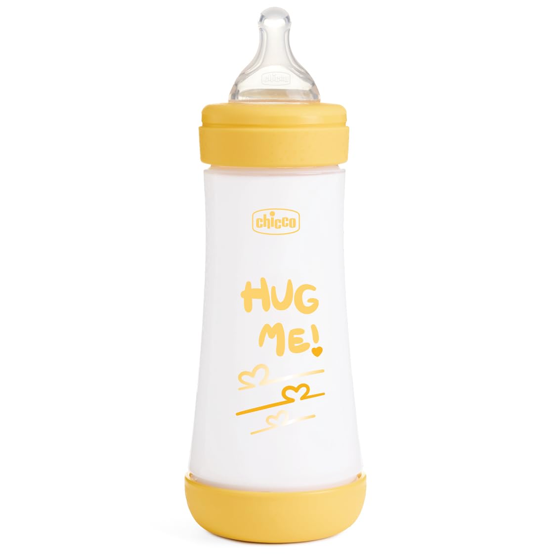 Chicco Perfect 5 Flacone Anti-Colic Flacone da 300 ml a flusso rapido, per neonati 4 m +, tettarella in silicone, borraccia da 300 ml con sistema Intui-Flow