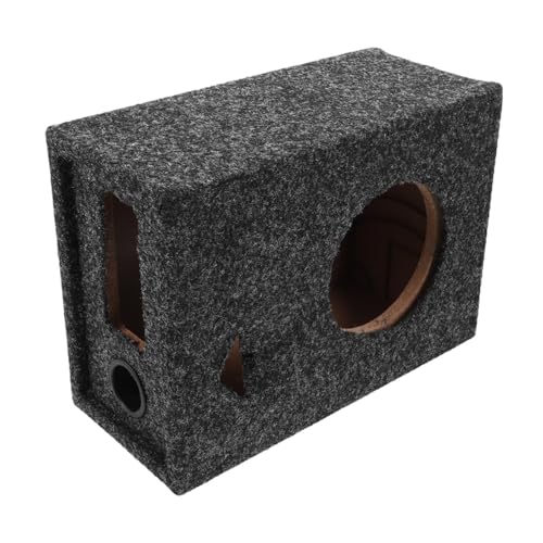 Hoement カーサブウーファーボックス 防振設計 ポータブル軽量 高音質低音強化 ユニバーサル対応 スピーカーシェル 車載オーディオ用