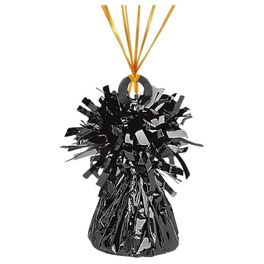 amscan Small Fountain Balloon Weight | Black | Party Decor | 12 Ct.