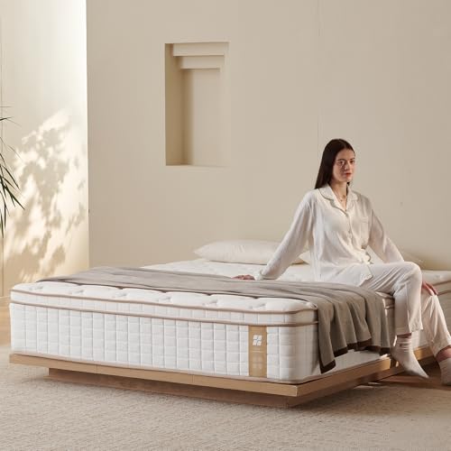 Image of Profus 14 Inch King Size Mattress, Memory Foam King Mattress for Cool Night & Pressure Relief, Medium Firm Feel with Strong Edge Support & Motion Isolation, CertiPUR-US Certified Mattress in A Box