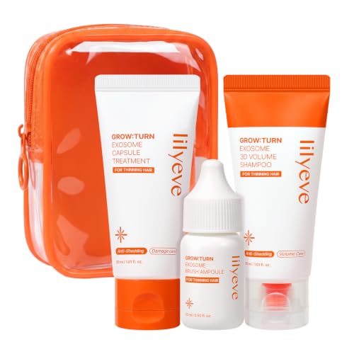 lilyeve GROWTURN Korean Hair Care Travel kit, Shampoo, Treatment &amp; Serum