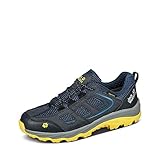 Aktivitätsindex: A (Hiking) Jack Wolfskin Jungen Unisex Kinder Vojo Texapore Low K Outdoorschuhe, Dark Blue/Yellow, 27 EU