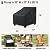 MR. COVER Patio Furniture Covers Waterproof, Outdoor Chair Covers for Rocking Chair, Fits up to 32W x 37D x 36H Inches, Ventilated Air Vents and Convenient Handles Included, Black, 2 Pack