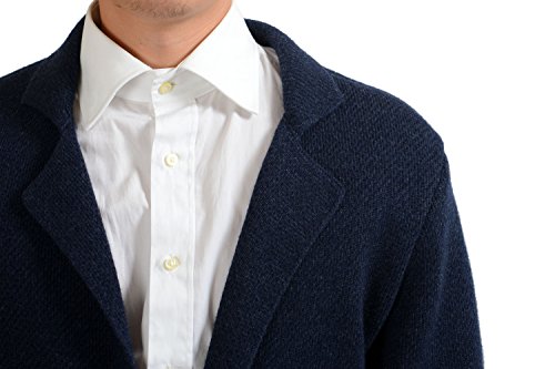 Versace Men's Wool Cashmere Blue Two Button Blazer Sport Coat Us 40 It 50 #TOP2