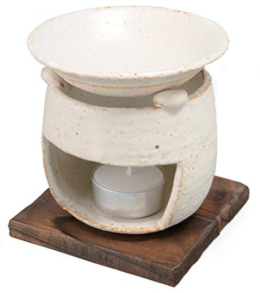 Amazon｜せともの市場 茶 香炉 手作り (日本製) 902-2995p 白