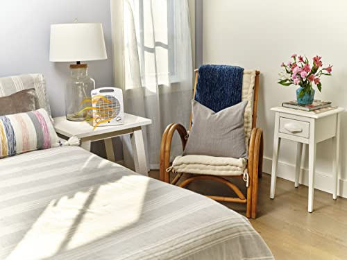 Comfort Zone Cz35E 1,500-Watt Fan-Forced Electric Portable Heater With Adjustable Thermostat, Built-In Overheat Sensor, Safety Tip-Over Switch, And Heat Resistant Housing, White #TOP1