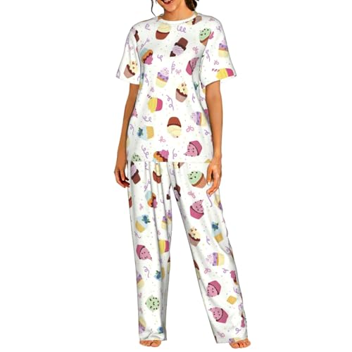 Pyjama confortable pour femme ensemble de détente d'intérieur chic de taille S à 3XL
