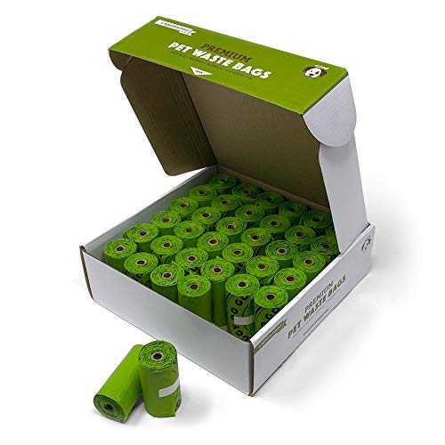 Biodegradable Dog Poop Bags | Bulk Compostable Dog Waste Bags | 100% Plastic Free, Unscented, Vegetable-Based & Eco-Friendly, Thick & Leak Proof, Easy Detach & Open | Standard Size | 360 Count