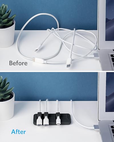 image for Anker Multipurpose Cord Keeper - 5 Clips for Lightning, USB C, Micro C