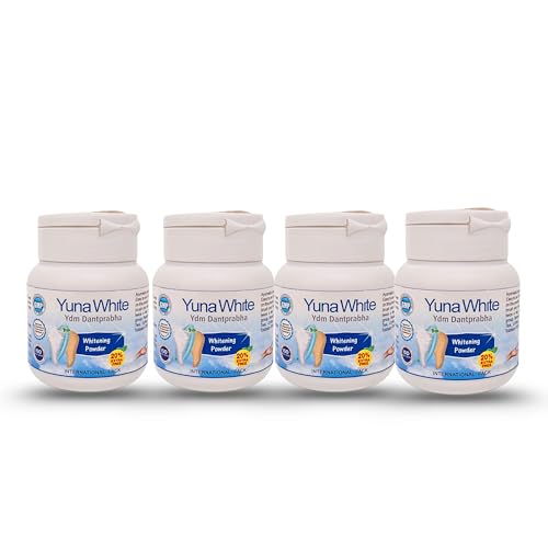 Image of Yunawhite Dantprabha Ayurvedic Medicinal Teeth Whitening Powder | Natural Teeth Whitening & Stain Remover | Herbal Dant Manjan for Plaque & Tartar Control | Fluoride & SLS-Free| Heals Sensitive |Fights Cavities & Bad Breath|Organic & Vegan (Pack of 4)