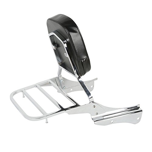 Tcmt Detachable Stealth Sissy Bar Set + Luggage Rack Fits For Honda Shadow Spirit Vt 750Dc 2001 2002 2003 2004 2005 2006 2007 2008 #TOP4