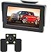 Produktbild OBEST 4,3"-HD-Rückfahrkamera-Monitor-Kit, einfache Installation Wasserdichtes Nachtsicht-Beobachtungssystem für Rück- / Vorderansicht, ideal für Autos, LKWs, Lieferwagen und SUVs
