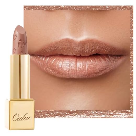 TiaoBug Damen Wetlook Bikini Oberteil Neckholder BH Sterne Form Nippelabdeckung Bademode Dessous Top Strappy Bra Reizwäsche Schwarz Einheitsgröße 6 OULAC Lippenstift Metallic Glanz Finish, Kein Körniges Gefühl Lipstick mit Langanhaltend Feuchtigkeitsspendende und Wasserdicht, 4.3g, Sahara Gold(10)