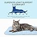 Luciphia Premium Dog Cooling Mat Non-Slip Q-MAX>0.5 Self-Cooling Pad for Large Pet Indoor Portable Kennel Puppy Bed for Couch Summer Crate Pad for Dog Washable Light Blue 40x60 inches