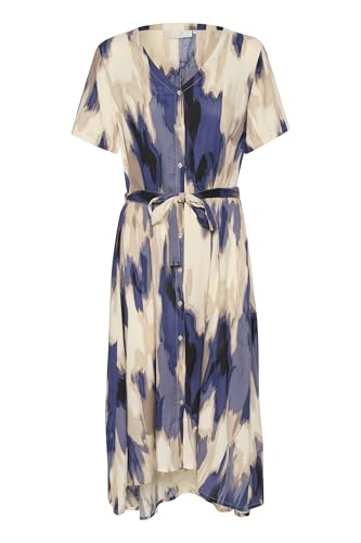 Robe maxi fluide col en V KAFFE idéale pour vos terrasses d'été