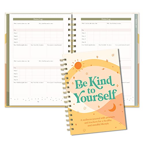 Journal von Studio Oh! - wunderschön illustriertes Hardcover-Tagebuch - ein Wellness-Tagebuch mit Prompts und Trackern Cover