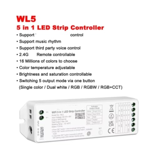 Simplifica la gestión de tus luces con el controlador LED WL5 3