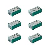 ANFTDCO 6PCS Mini Slotted Car MCASE Shaped Cartridge Fuse Kit, 40A 32V Vehicle Micro Low-Profile Fuses Assortment, Automotive Replacement Accessories, Universal for Sedan Truck SUV