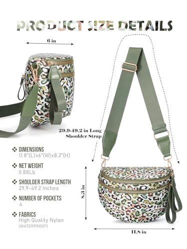 Image of Black and White Checkered Crossbody Bag Bum Bag for Women,Spacious Checkered Purse Fanny Packs Belt Bag