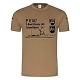 Design/Druck aus Deutschland Copytec BW Tropen Schnellboot S47 P6147 3 Schnellbootgeschwader Flensburg Boot #19425, Größe:3XL, Farbe:Khaki