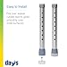 Days Walker Glide Caps, Pack of 4, Tips for Days Walkers to Help Smoothly Walk on Indoor or Flat Outdoor Surfaces or Carpet, Mobility Aid Accessory for Elderly, Handicapped, and Disabled users