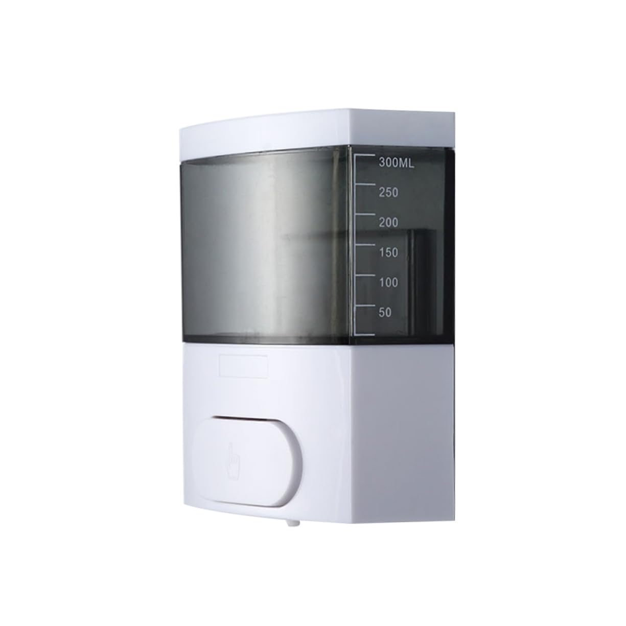 FONDOTIN Refillable Wall-Mounted Soap Dispenser 300ml Liquid Soap Bottle for Bathroom