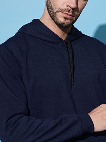 Image of Men's Cotton Blend Hooded Sweatshirt