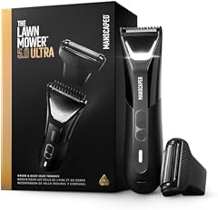 MANSCAPED® The Lawn Mower® 5.0 Ultra Groin & Body Hair Trimmer – Dual-Head SkinSafe® Trimmer & Foil Blades, Waterproof Wet/Dry Groomer, USB-C Rechargeable with Travel Case, Men’s Ball Shaver, Black