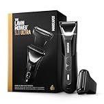 MANSCAPED® The Lawn Mower® 5.0 ULTRA Groin & Body Hair Trimmer – Dual-Head SkinSafe® Trimmer & Foil Blades, Waterproof Wet/Dry Groomer, USB-C Rechargeable with Travel Case, Men’s Ball Shaver, Black