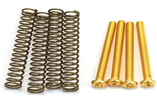 Allparts GS-0012-002 tornillos con resortes para Humbucker Pickups (4 piezas) de oro