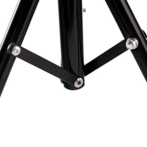 Wig,SUPPION Adjustable Wig Head Tripod Stand Mannequin Tripod Hairdressing Training Holder - Black - ABS and Metal (A)