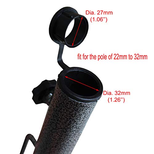 Ammsun TSD1604-B Patio Umbrella Steel Anchor Beach Umbrella Heavy Duty Metal Ground Grass Auger Holder Stands Base thumb #3