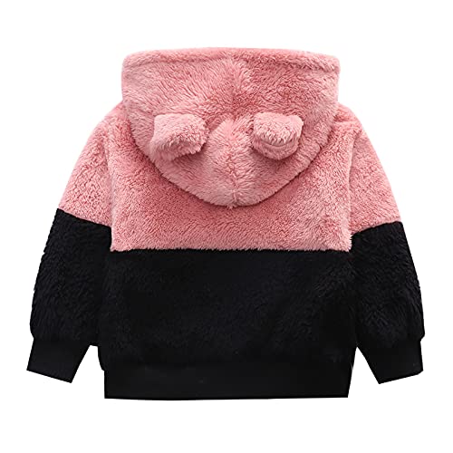 Toddler Boy Girl Sherpa Hoodies Warm Fleece Hooded Pullover Sweatshirt Long Sleeve Outwear Kids Fall Winter Outfit2