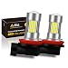 Alla Lighting Super Bright H8 H16 H11 LED Fog Lights Bulbs 4014 54-SMD LED H11 H8 Fog Light Bulb 6000K Xenon White H16 H8 H11 LED Bulbs for Cars Trucks Fog Lights Replacement (Set of 2)