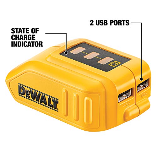 DEWALT 12V/20V MAX USB Charger, Tool Only (DCB090)