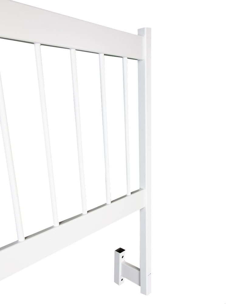 Aqua Select Above Ground Swimming Pool Resin Safety Pool Fence Base | Premium Quality UV Protected Vinyl | Keeps Pool Toys in and Intruders Out | Kit A - 8 Sections | Easy Installation | White