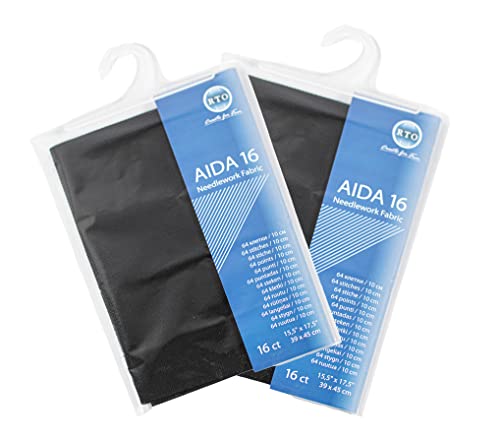 Mouldmaster Aida 16 Black Pack de 2, Negro, 39cm x 45cm