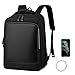 Faffooz Sac à Dos Ordinateur Portable 15.6 Pouces Imperméable Sac à Dos Homme avec Port De Chargement USB Sac à Dos de Voyage Affaires pour Affaires/Université/Femmes Laptop Backpack (15.6, Noir 6206)