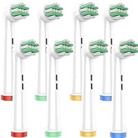 Kinder Aufsteckbürsten Kompatibel mit Braun Oral B Kinder, Pro junior Zahnbürste Elektrisch, Kids Aufsteckbürsten ab 3/ab 6, Weicher Borsten für eine sanfte Reinigung, 8 Stück Zahnbürstenaufsatz