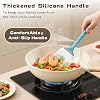 4 Pcs Cooking Utensils Set, Stainless Steel Kitchen Utensils, Heat Resistant Metal Kitchen Tools Include Solid & Slotted Turner Wok Spatula, Serving Spoon, Ergonomic Handle, Easy to Clean, Silver #3