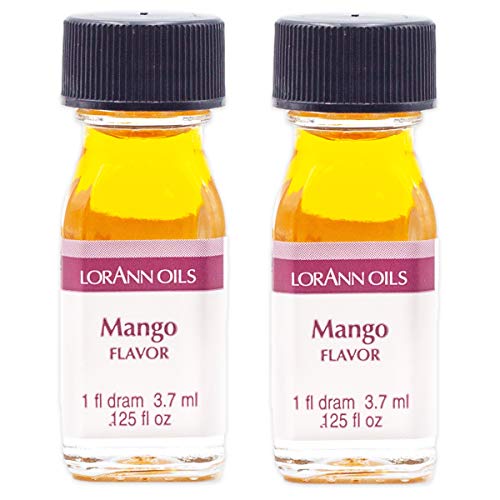 LorAnn Mango SS Flavor Flavor, 1 dram bottle (.0125 fl oz - 3.7ml - 1 teaspoon) - 2 Pack
