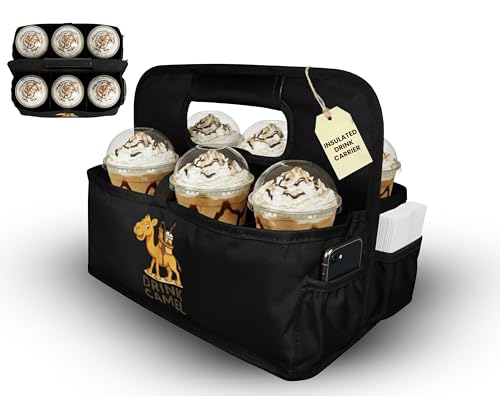 Reusable Drink Carrier with Handle – Durable No-Spill Insulated &