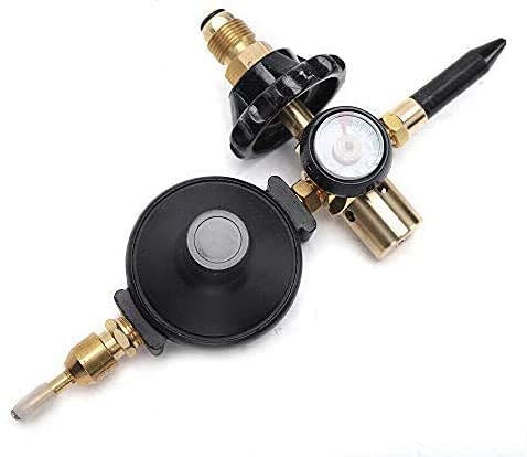 Precision Brass Helium Latex Balloon Air Flow Inflator Regulator 0-3000 PSI With Gauge For G5/8 Tank Valve 300150mm