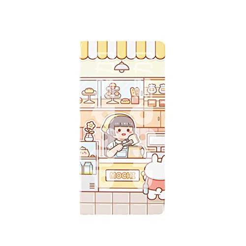 Kawaii Little Mochi Carnet de semaine mignon compte à la main cette semaine Plan cet agenda d'étudiant carré, feuilles volantes, journal pour fille, bloc-notes coréen, fournitures scolaires Cover