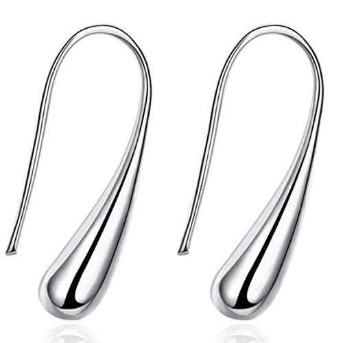 925 Silver Earring Fashion Jewelry Teardrop Water drop Raindrop Dangle Earrings For Women Valentine Gifts