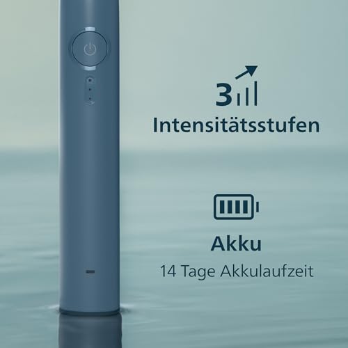 Philips Sonicare Series 3100 Elektrische Zahnbürste –Schallzahnbürste mit Drucksensor, 3 Intensitätsstufen, EasyStart, SmarTimer, 14 Tage Laufzeit, Reiseetui, Dunkelblau, HX4034/24, [Neu] 5